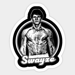Patrick Swayze // 90s Retro Original Fan Art Sticker